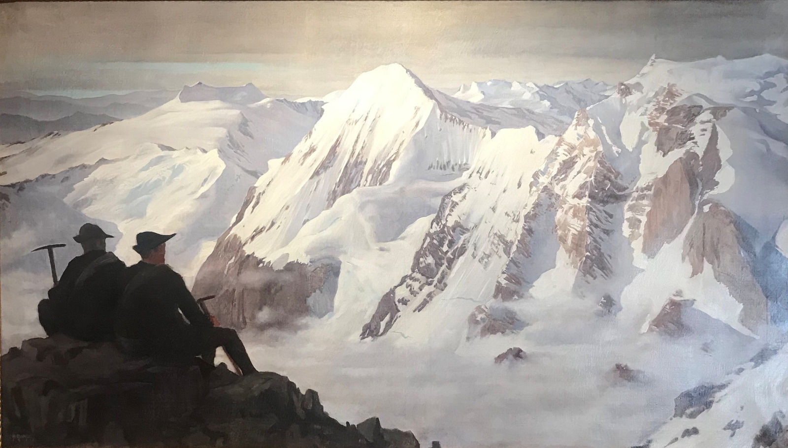 Hans ESSINGER, Contemplating the view: peaks of South Tyrol