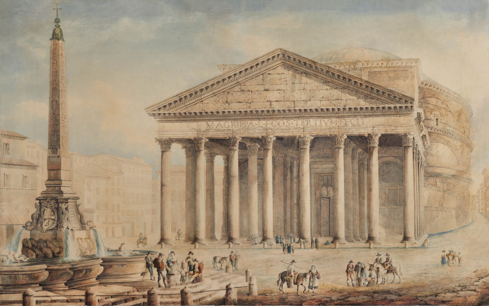 François KEISERMAN, View of the Pantheon , 1805 ca
