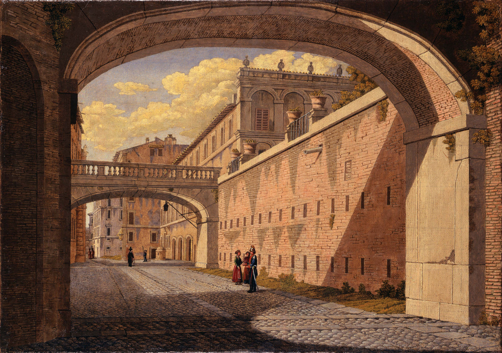 French Artist, Via della Pilotta in Rome