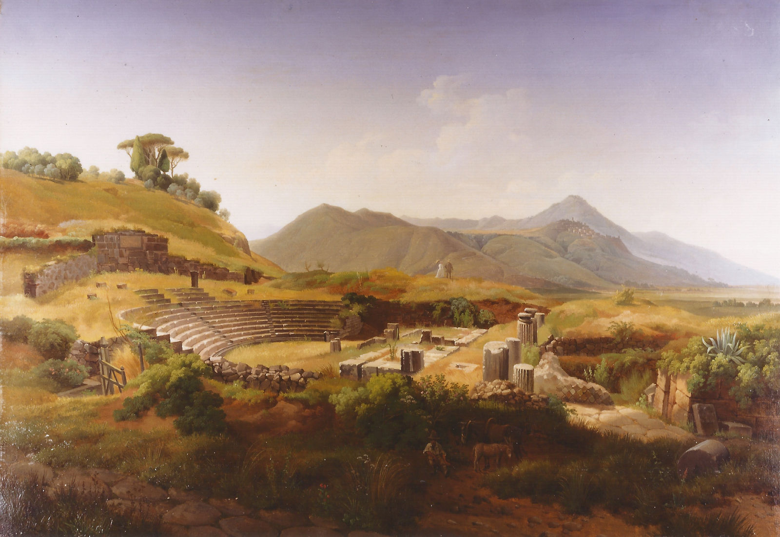 Gustaf Wilhelm PALM, View of the Tuscolo theater