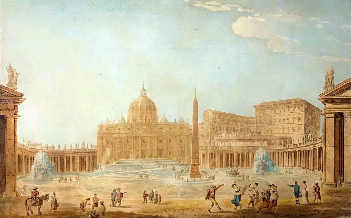 François (Franz) KEISERMANN, View of Saint Peter’s Square