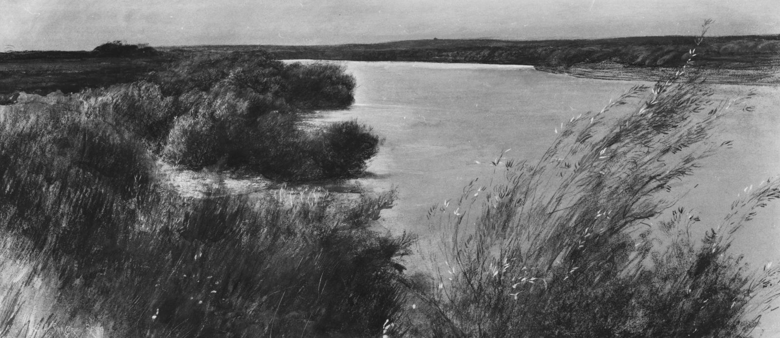 Giulio Aristide SARTORIO, The Tiber at Magliana