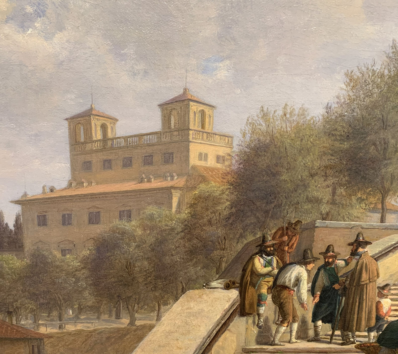 Julius FRIEDLÆNDER , View of the Spanish Steps, 1852