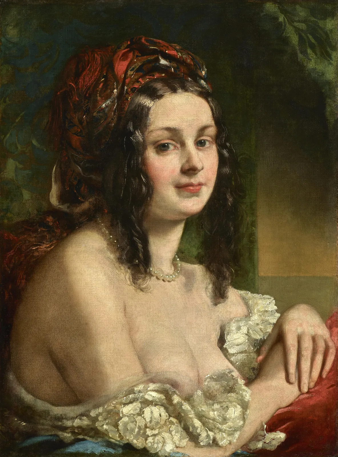 George Henry Harlow RA, Portrait of a Roman Lady, 1818