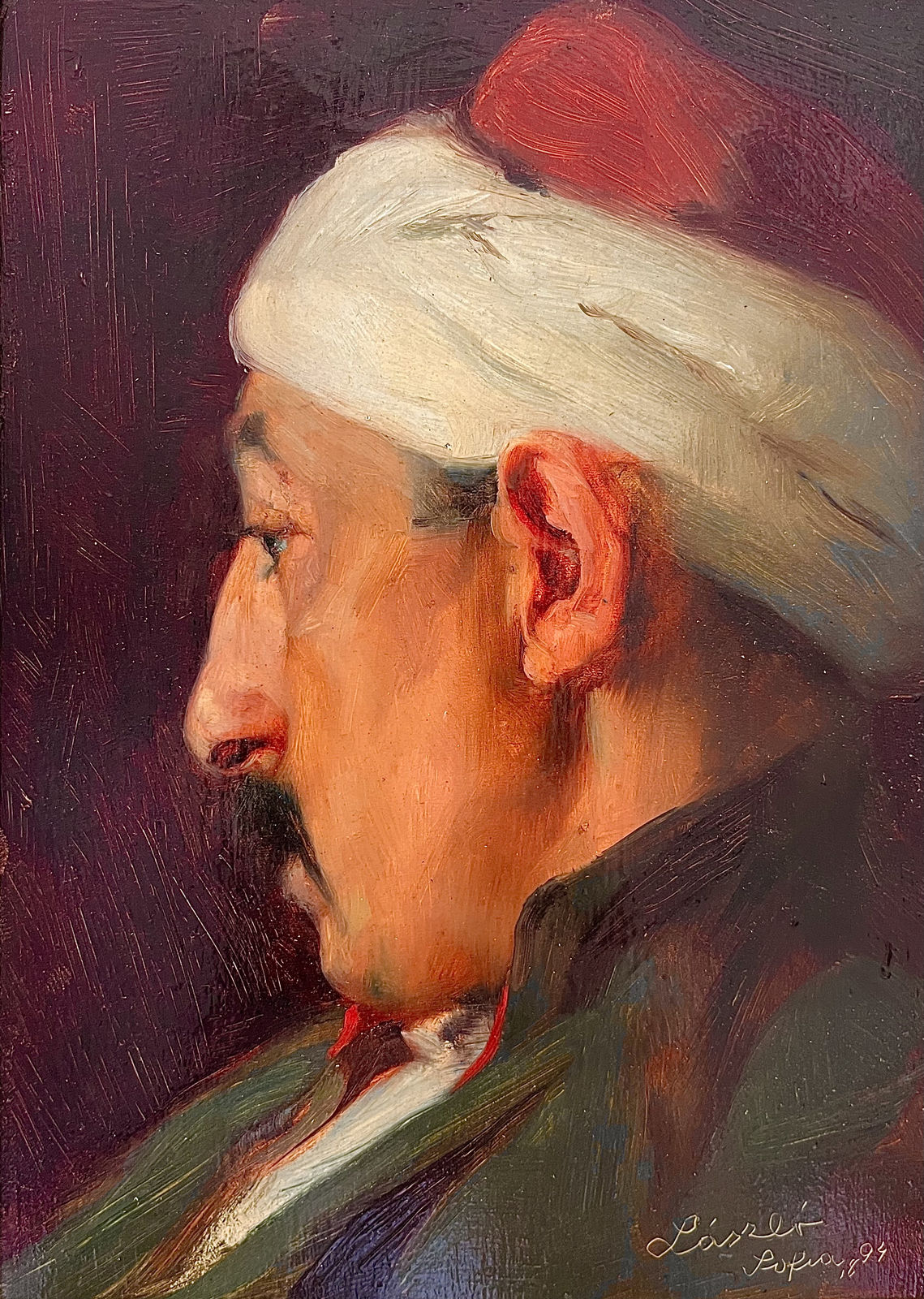 PHILIP DE LÁSZLÓ, Head of a Man, Sofia, 1894