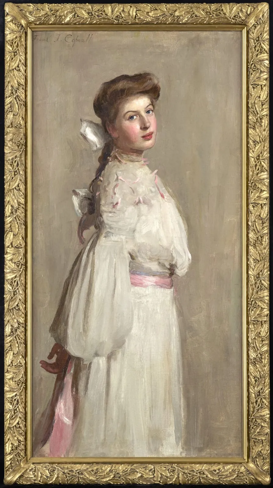 Frank T. Copnall, Elsa Waring in White and Pink, 1904
