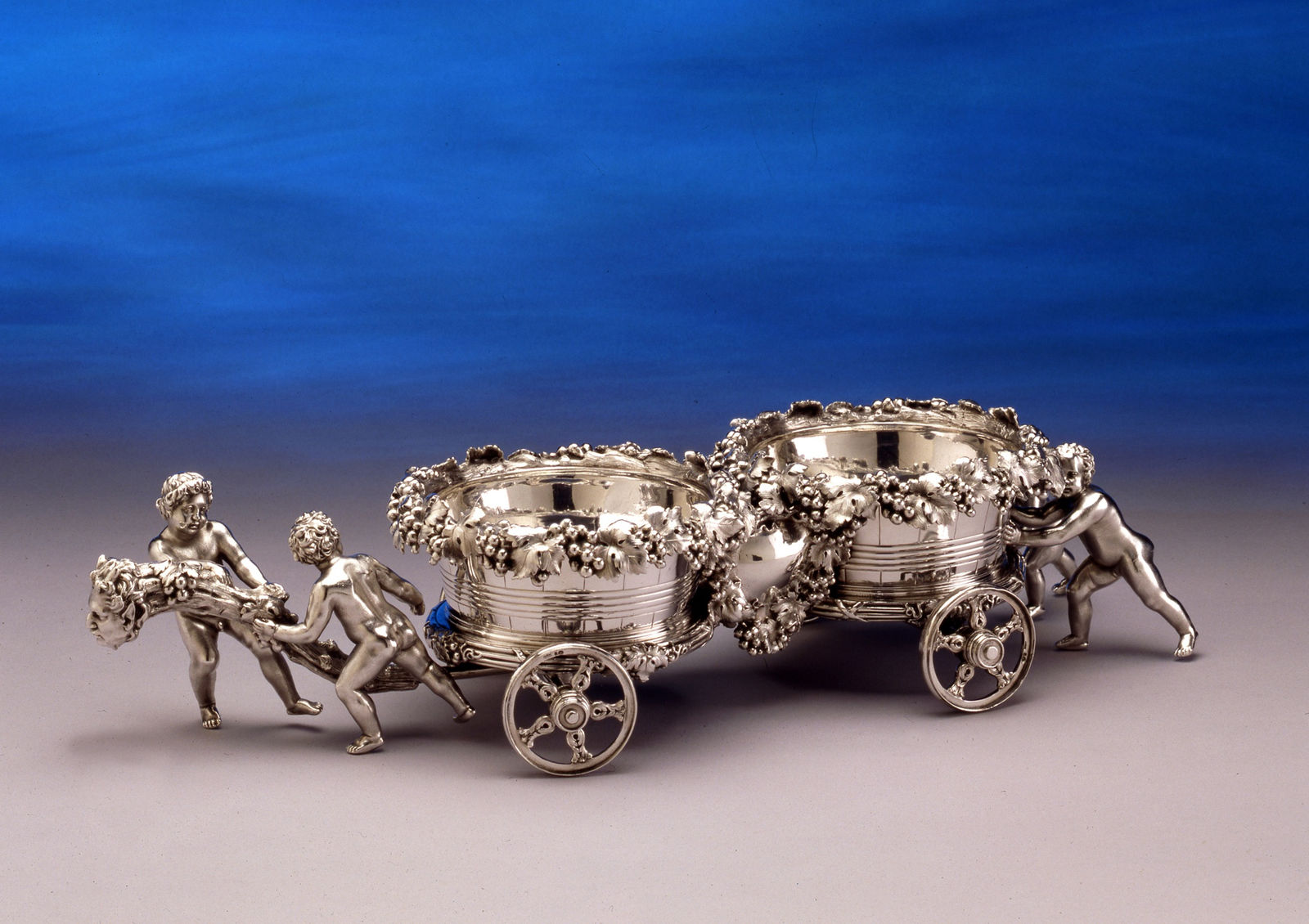 Samuel Hunt, An early Victorian wine trolley, by John Samuel Hunt, London, dated 1839