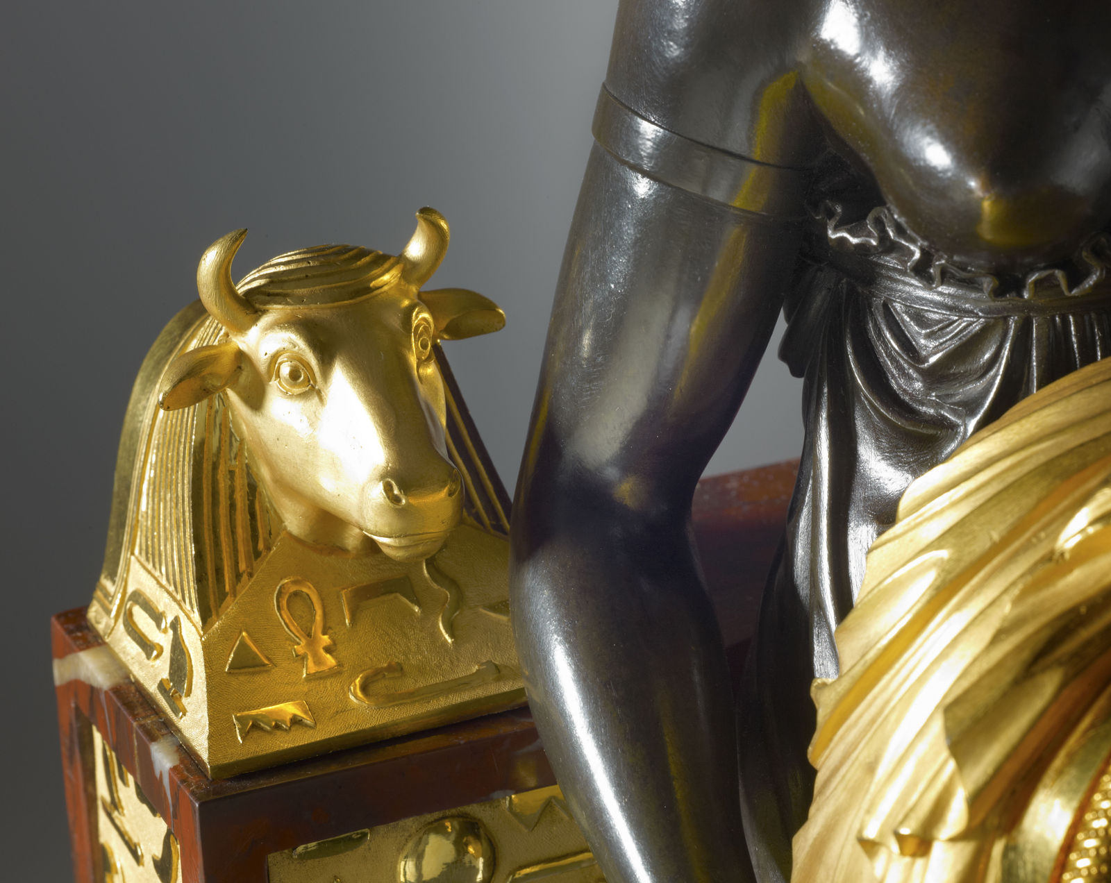 Gabriel Le Roy , An Empire Pendule à L’Égyptienne by Gabriel Le Roy, case attributed to André-Antoine Ravrio, Paris, date circa 1805-10