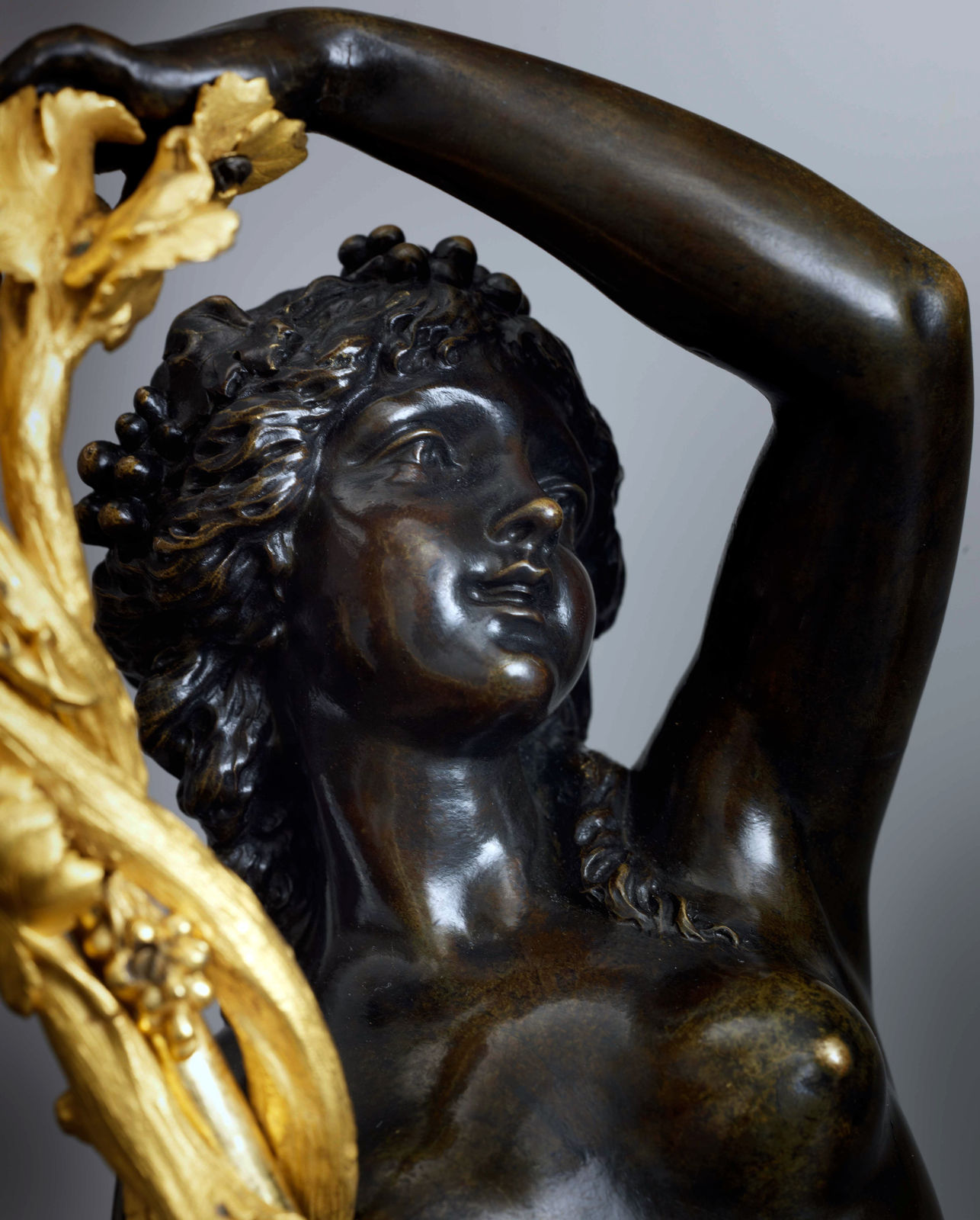 Unknown, A pair of Louis XVI three-light figural candelabra after a model attributed to Clodion, Paris, date circa 1780-85