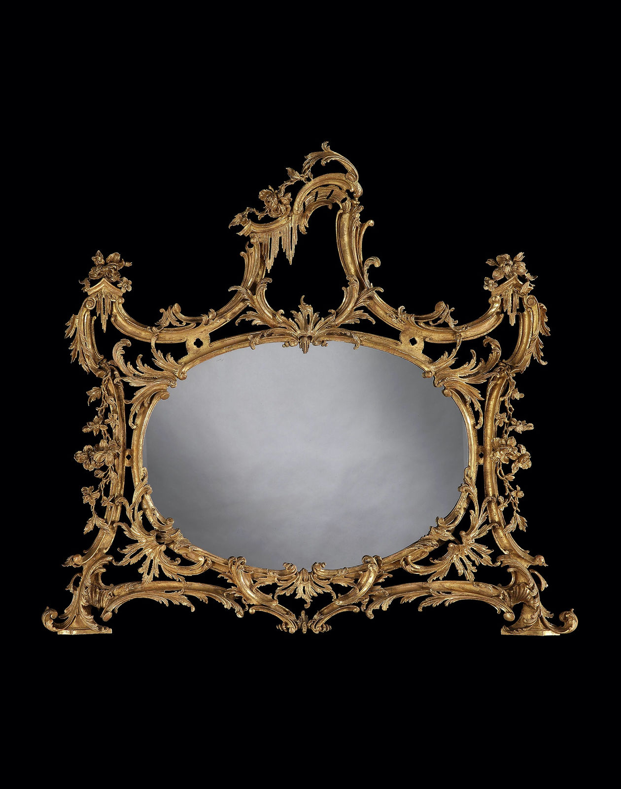 THE ATHELHAMPTON HOUSE OVERMANTLE, ENGLISH, CIRCA 1765