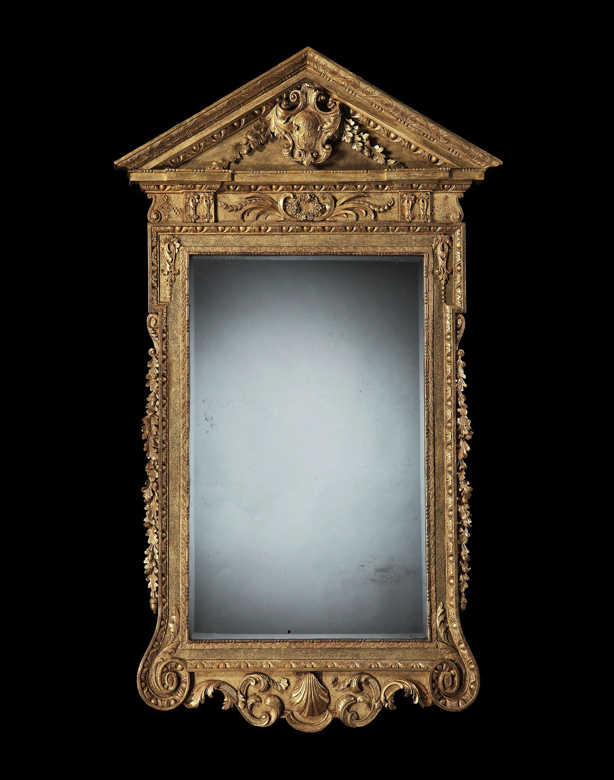THE GREAT LINFORD MANOR MIRROR, ENGLISH, CIRCA 1740