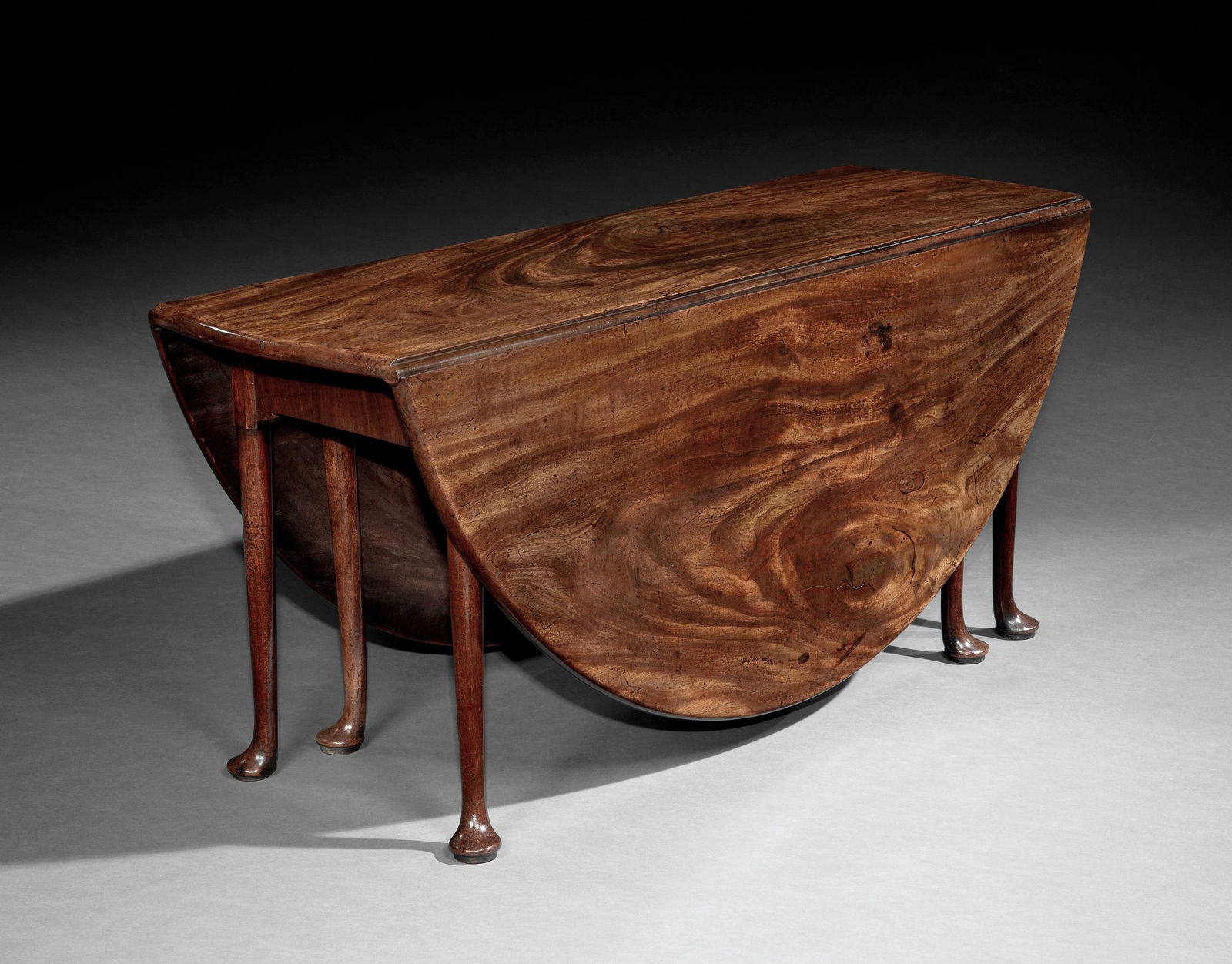 A GEORGE II MAHOGANY DROP-LEAF TABLE , ENGLISH, CRCA 1750