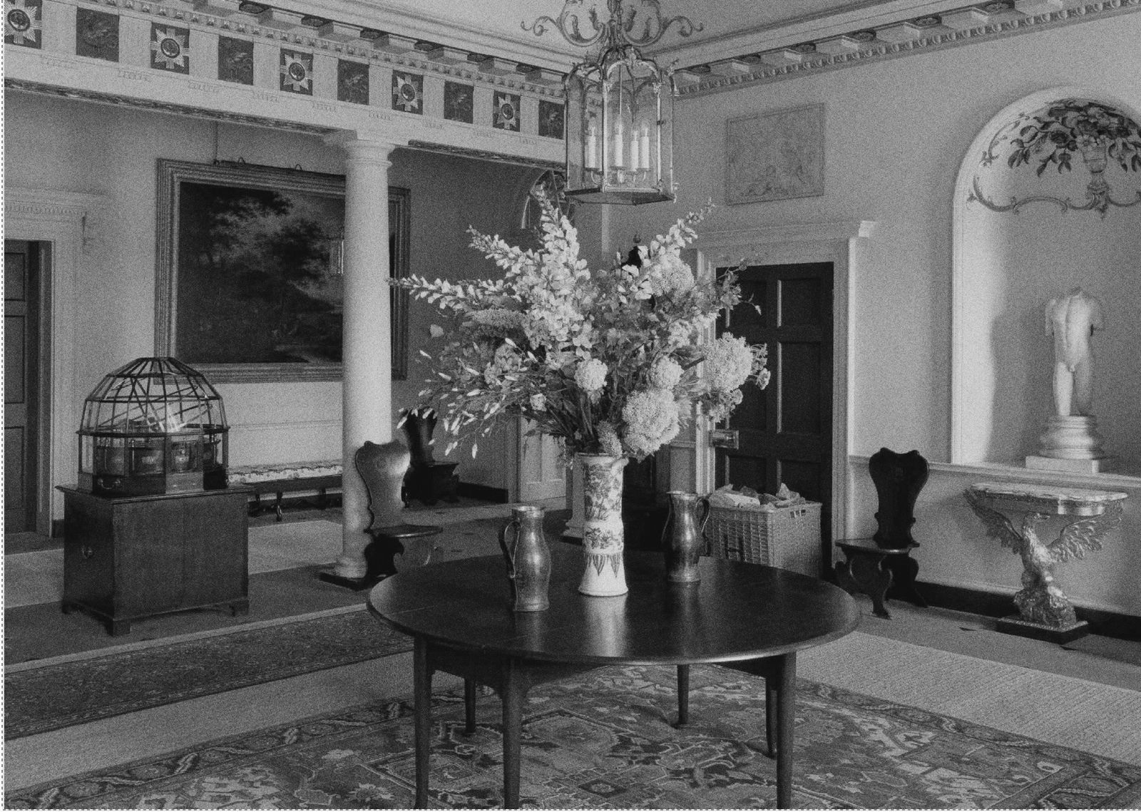 A GEORGE II MAHOGANY DROP-LEAF TABLE , ENGLISH, CRCA 1750