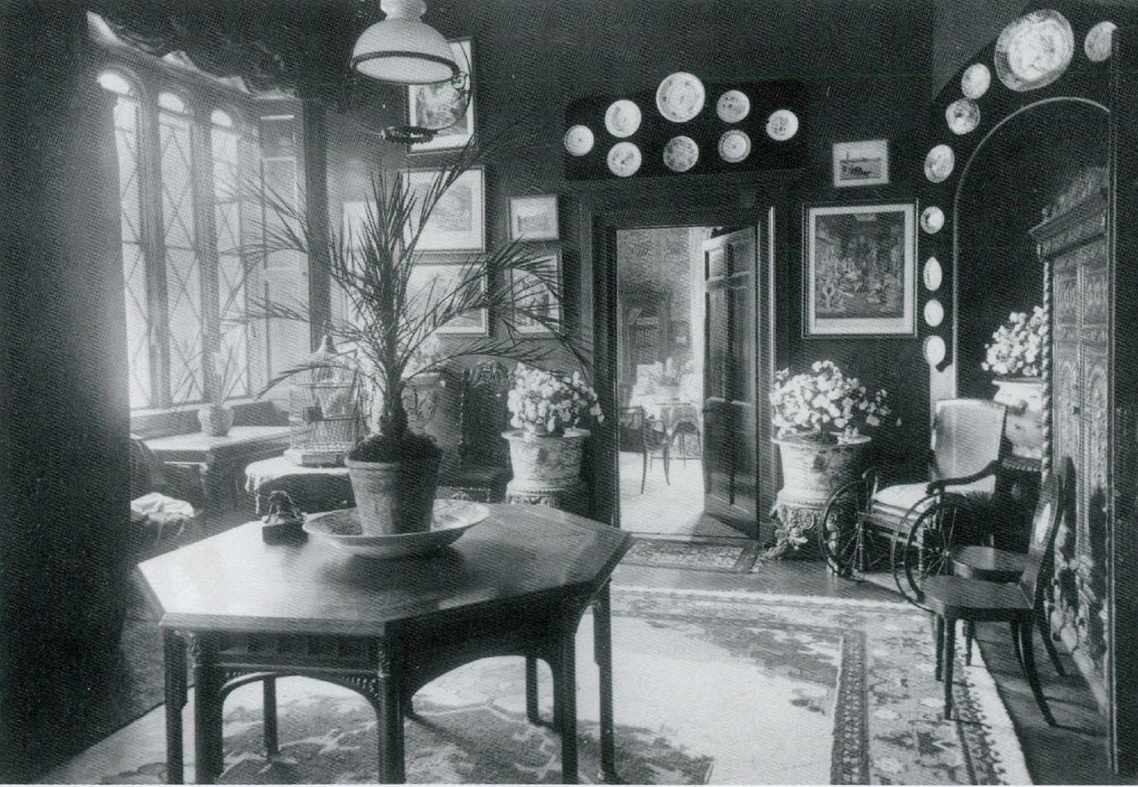 The Bridehead Library Table: A William IV Gothic revival Oak Library table, English, circa 1830