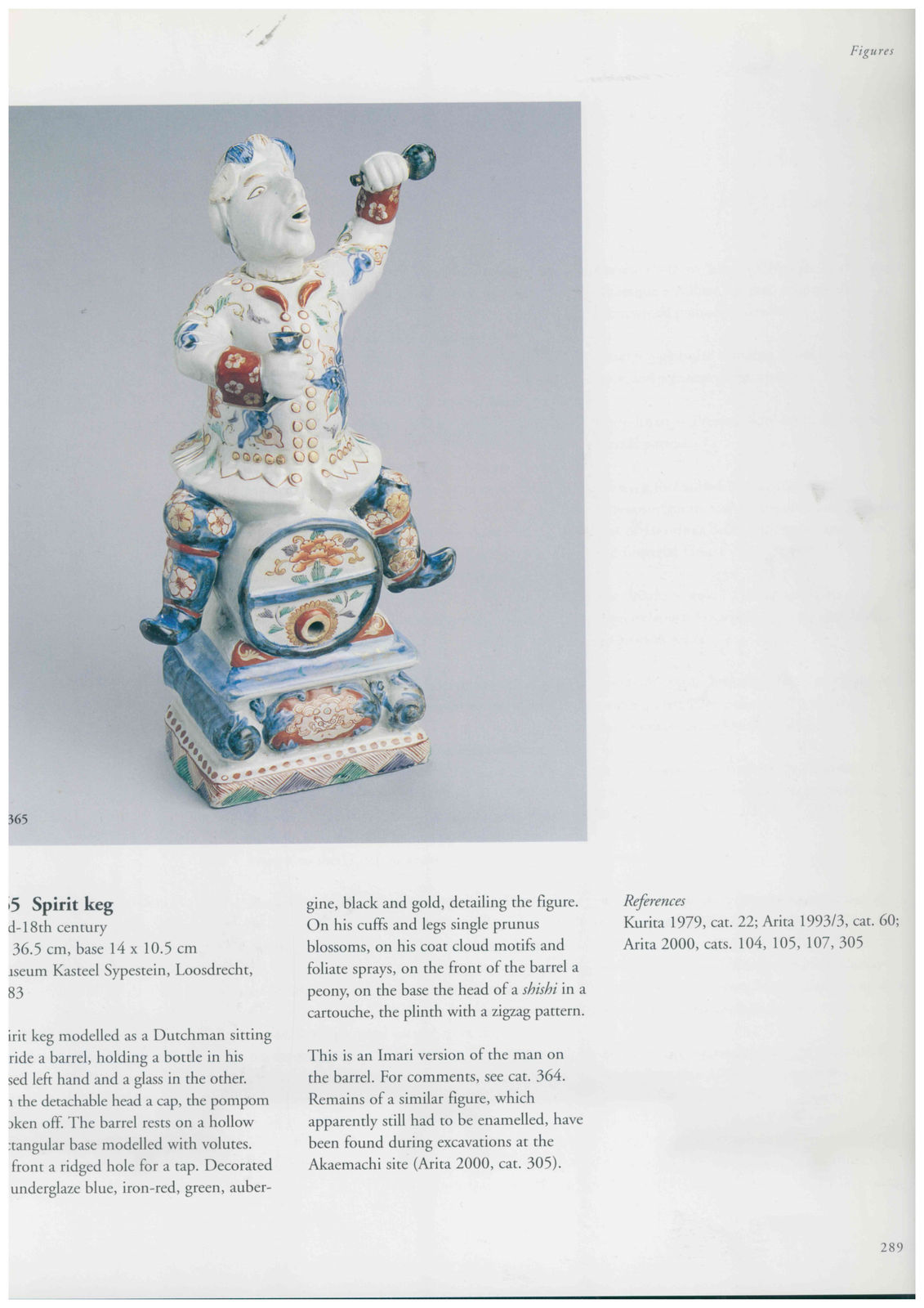 A JAPANESE export Imari porcelain Spirit Keg., Circa 1735