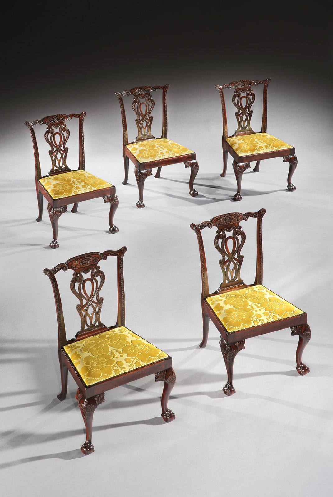 THE LEOPOLD HIRSCH DINING CHAIRS, English, circa 1750