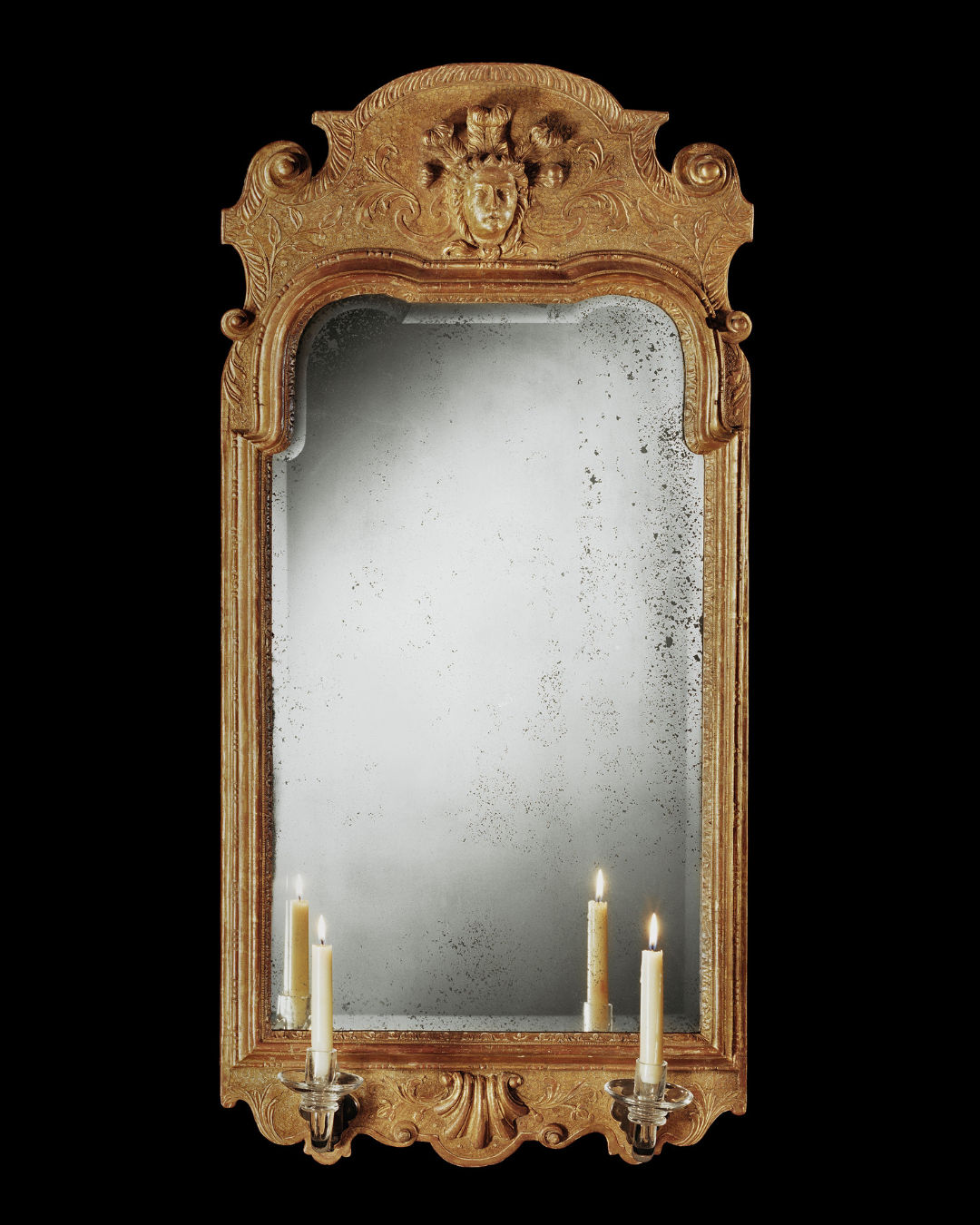 A GEORGE I GILT GESSO MIRROR, English, circa 1730