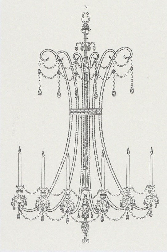 A GEORGE III CHANDELIER BY MOSES LAFOUNT, NO. 426, English, circa 1800