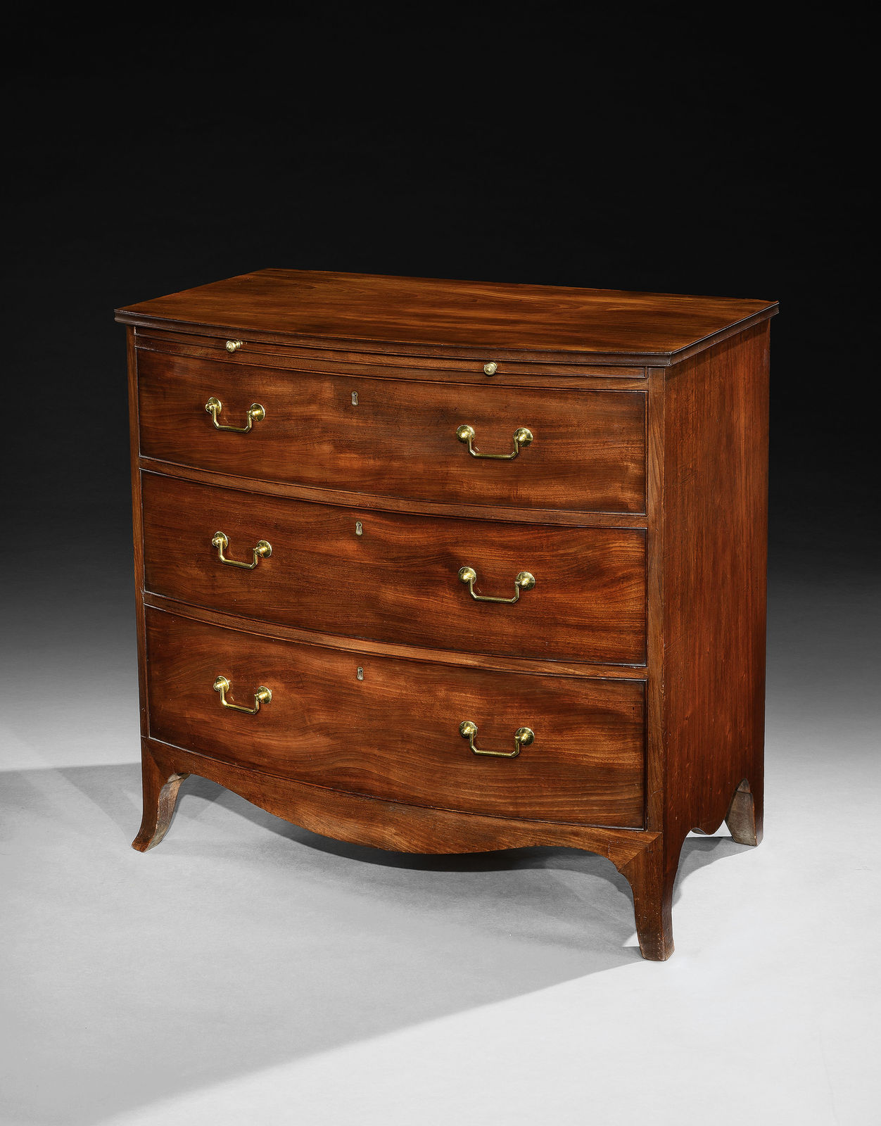 A PAIR OF GEORGE III MAHOGANY CHESTS OF DRAWERS, English, circa 1795