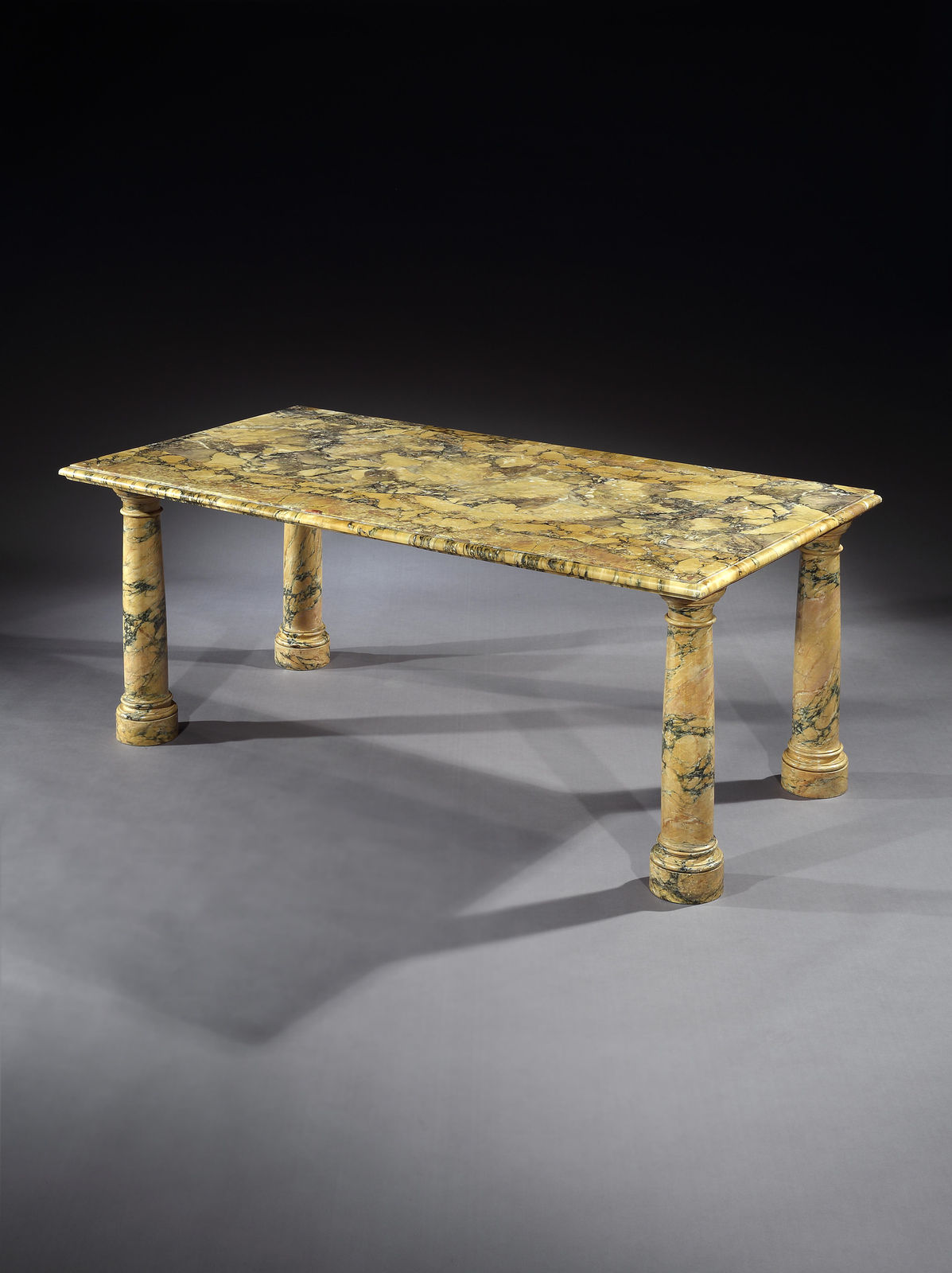 THE BANTRY HOUSE SIENA MARBLE TABLES, English, circa 1840