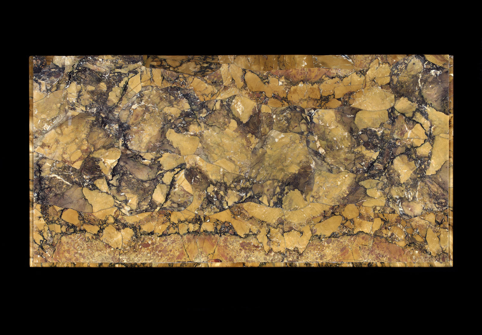 THE BANTRY HOUSE SIENA MARBLE TABLES, English, circa 1840