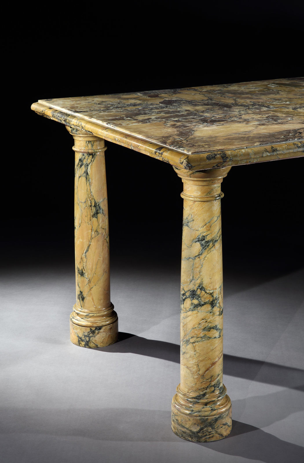 THE BANTRY HOUSE SIENA MARBLE TABLES, English, circa 1840