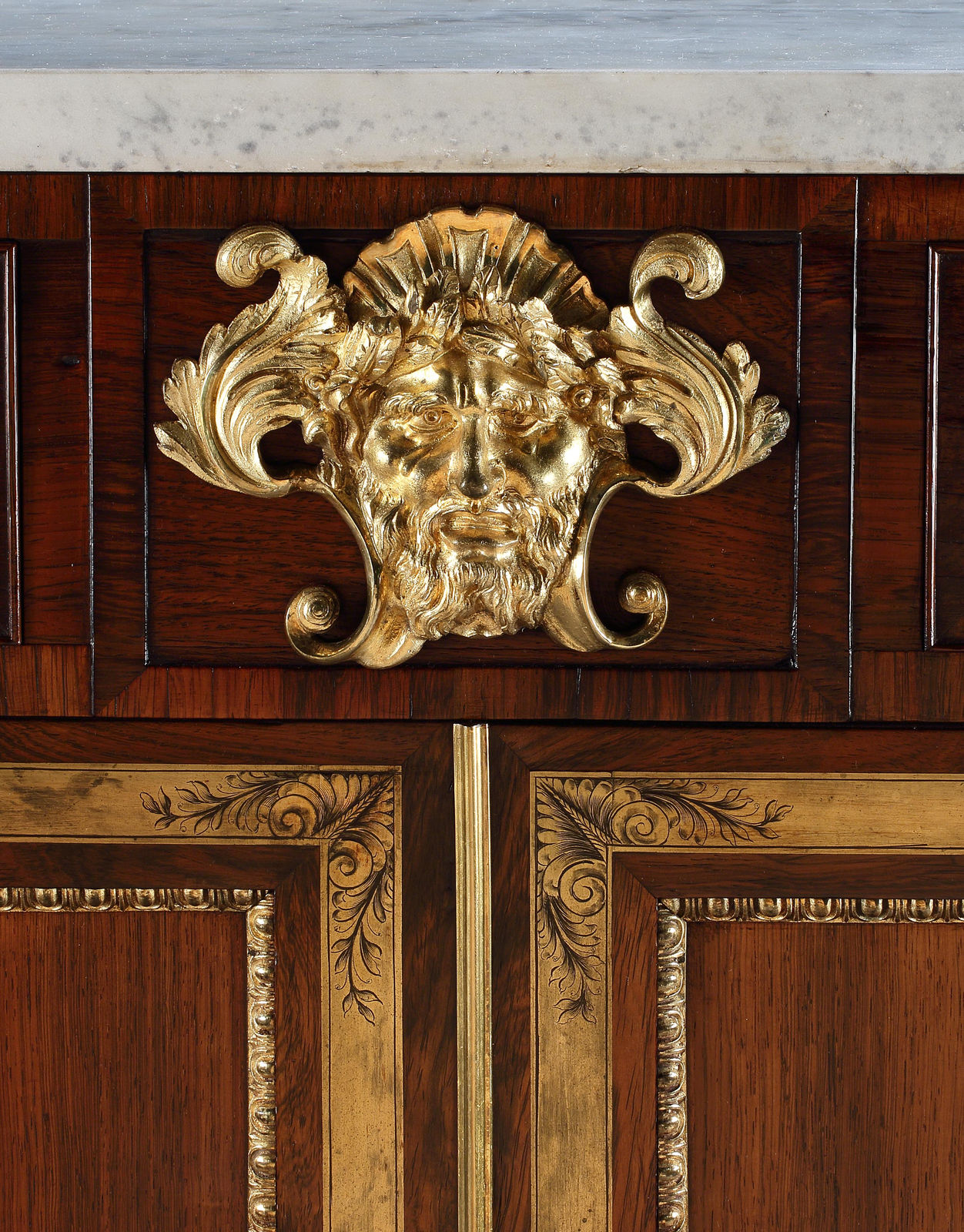 A PAIR OF REGENCY ROSEWOOD SIDE CABINETS, English, circa 1815