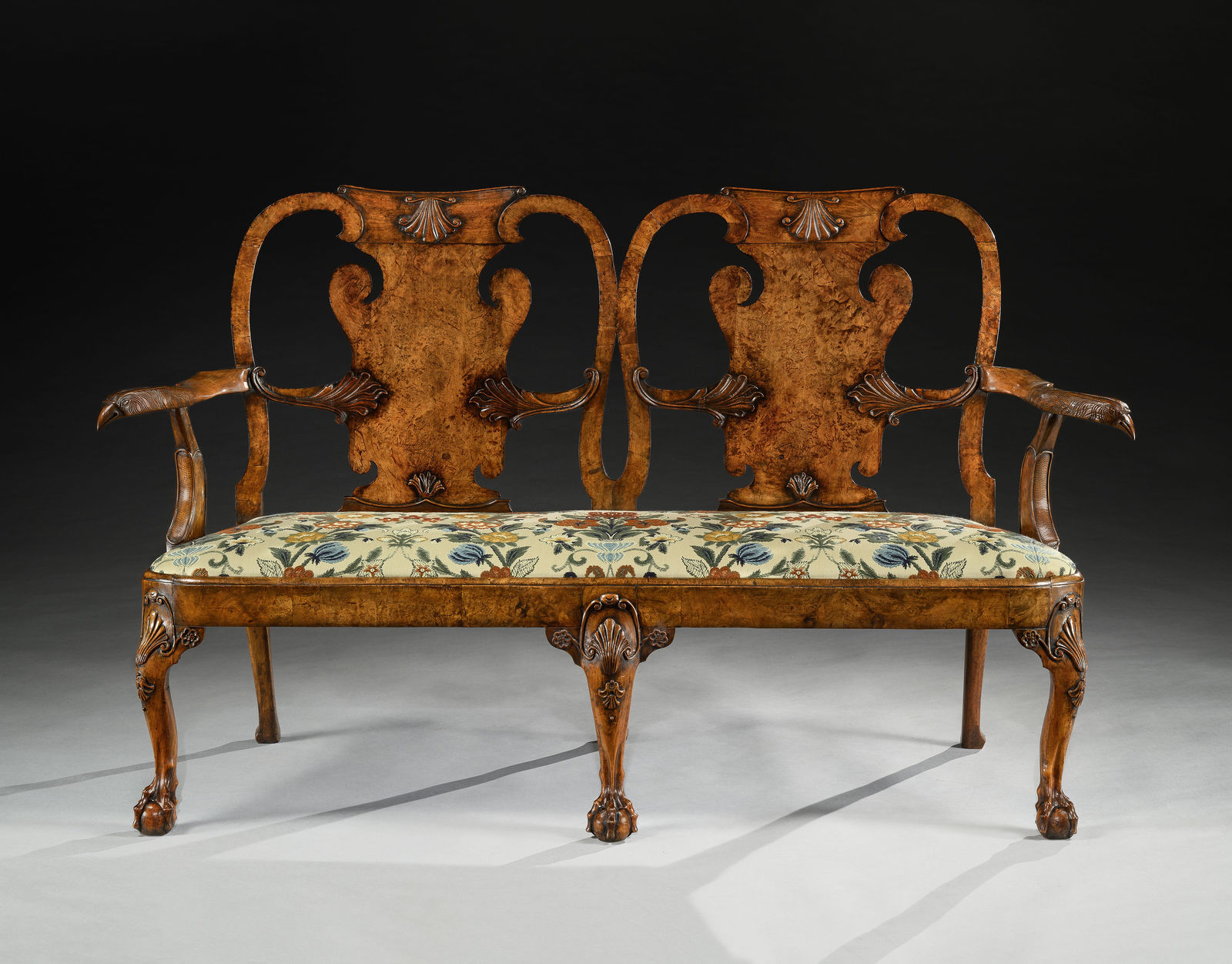 THE MELTON CONSTABLE SETTEE, English, circa 1725