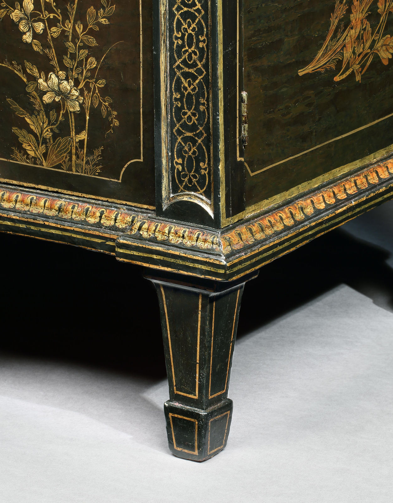 THE HAREWOOD HOUSE LACQUER CABINET, English, circa 1770