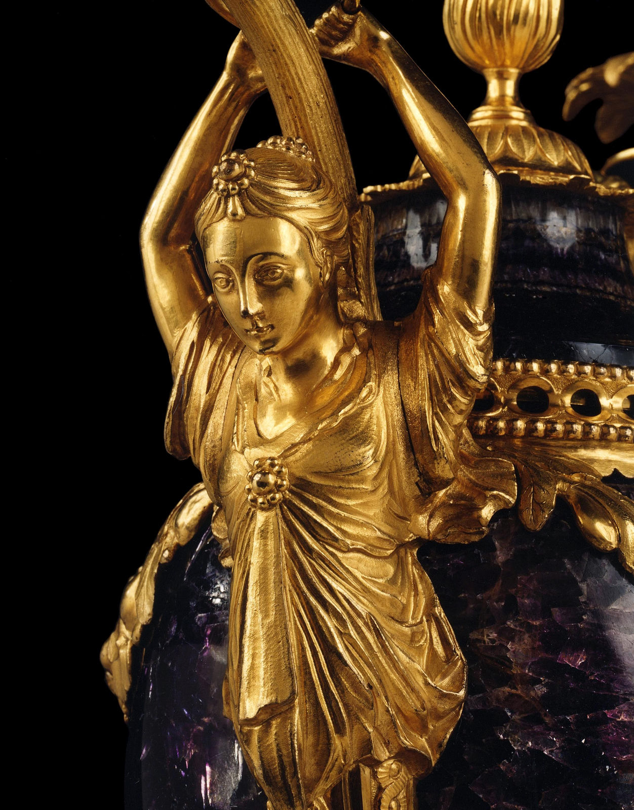 THE WARWICK CASTLE ‘CARYATIC’ CANDLE VASE, English, 1771