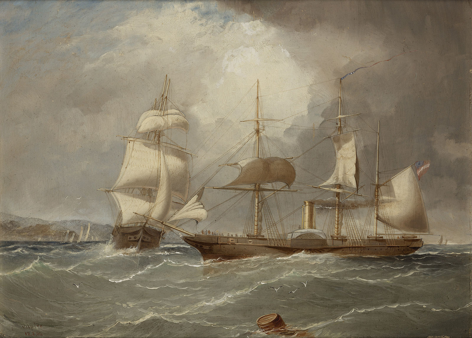 George Alexander Napier, A Confederate Raider in two positions, 1864