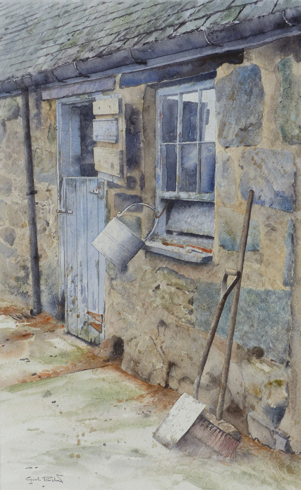 Gordon Rushmer, In Kevin's Yard, Bryn Eithin Farm, Llanllechid