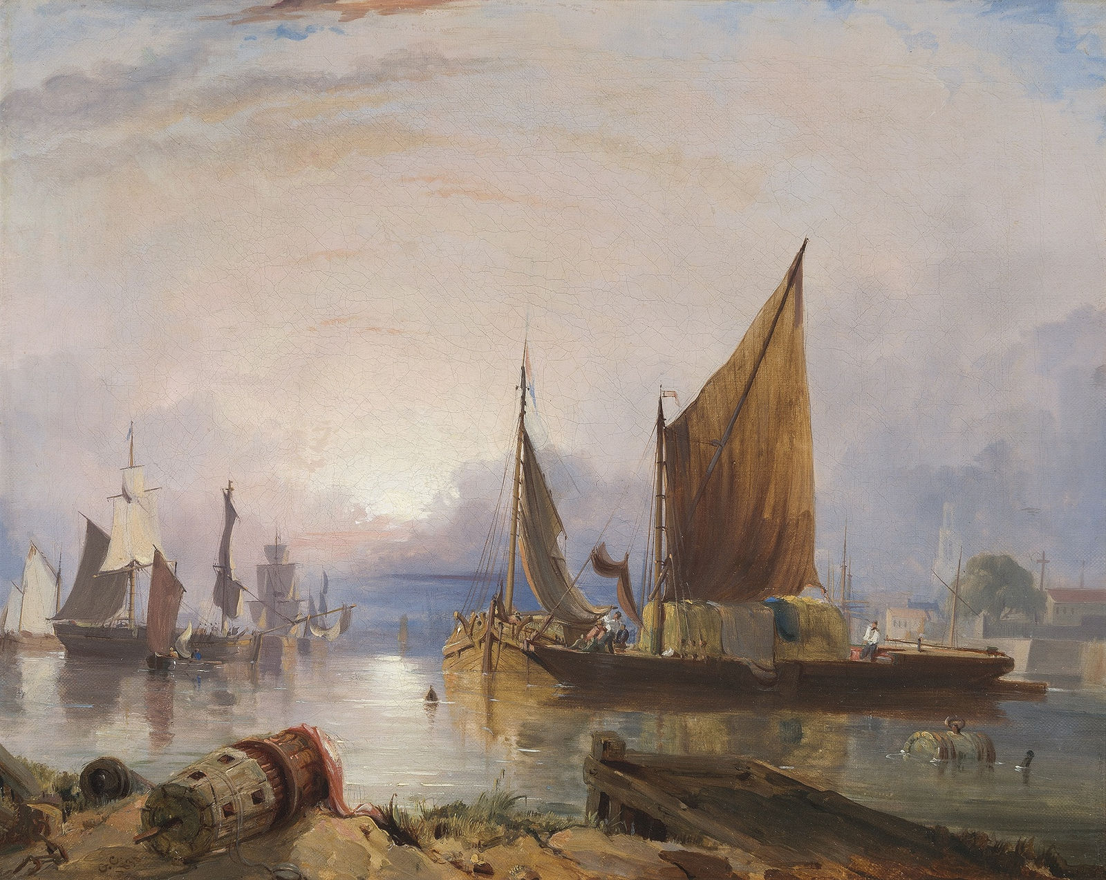 George Chambers Snr., Harbour sunset