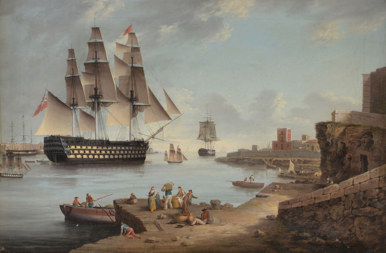 Anton Schranz, View of Port Mahon, Minorca