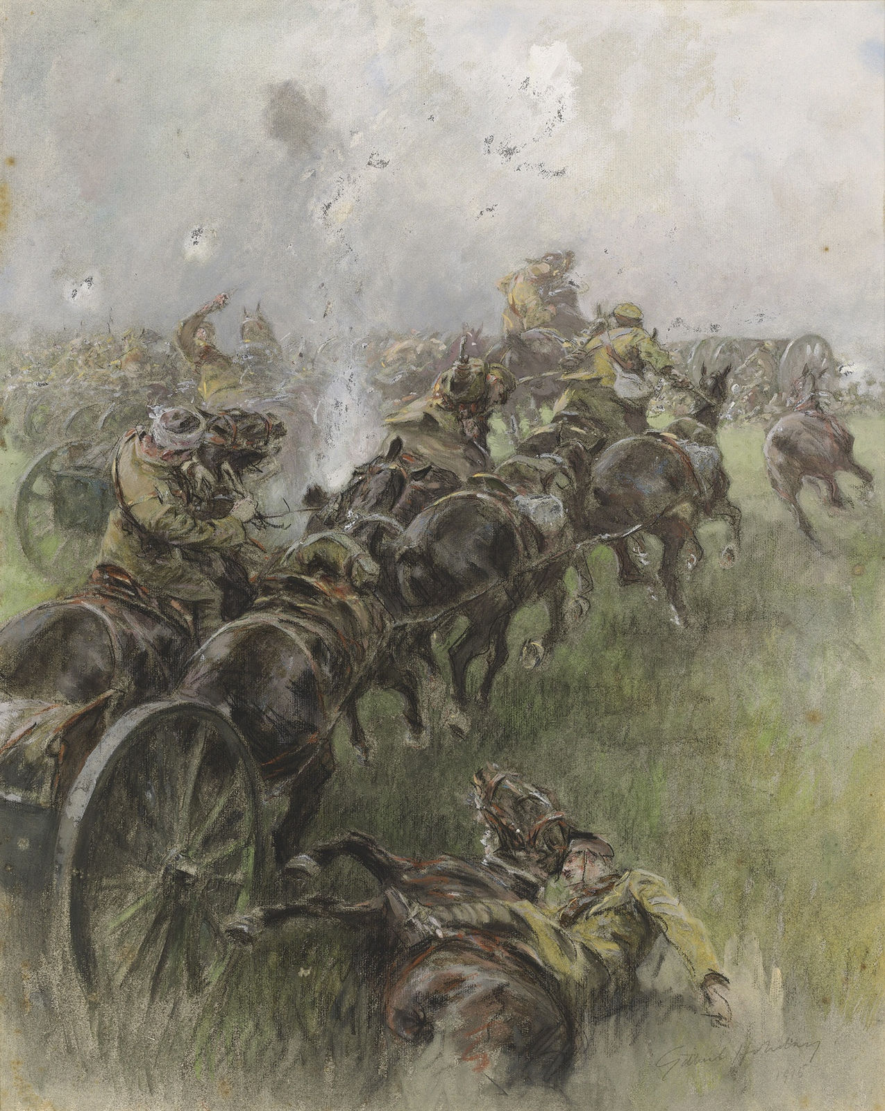 Gilbert Joseph Holiday, Under fire on the Western Front, 1915