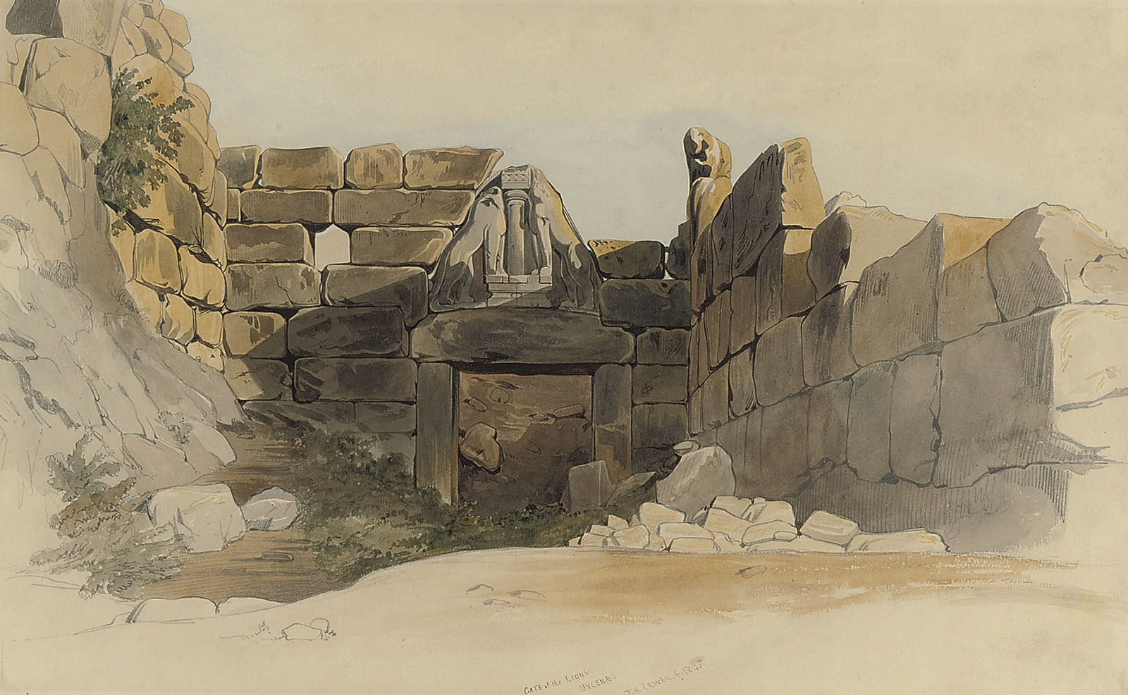 Thomas Hartley Cromek, The Lion Gate, Mycenae