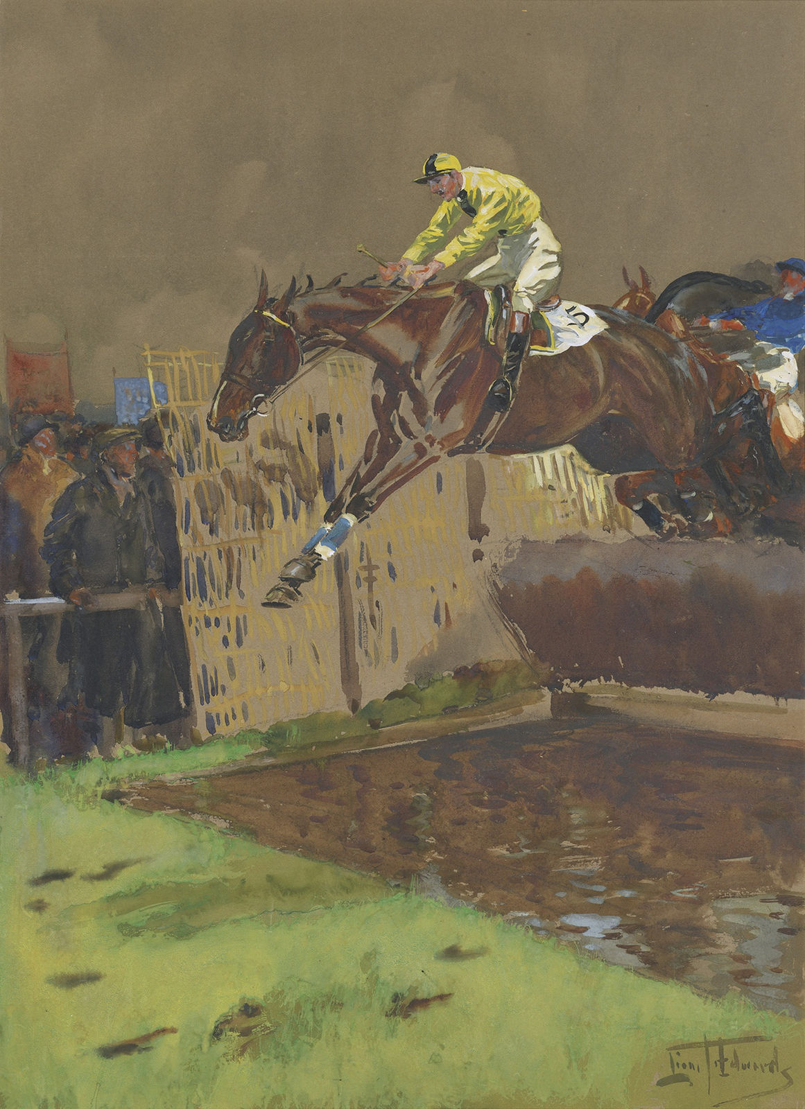 Lionel Dalhousie Robertson Edwards, RI, The water jump