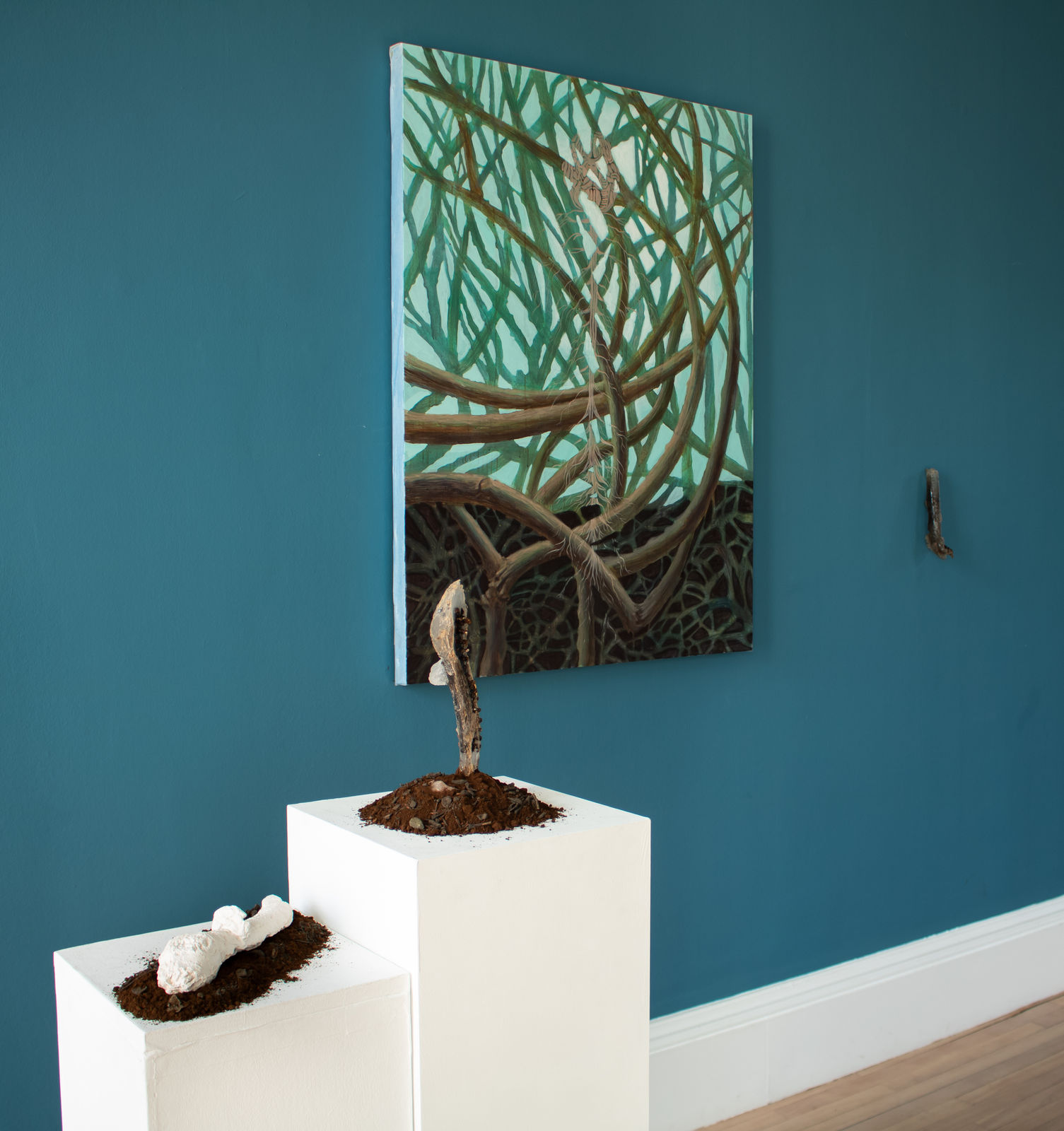 Purshottam Pawar, Site specific display of artworks at Inverlieth House Gallery, Edinburgh Botanical Garden