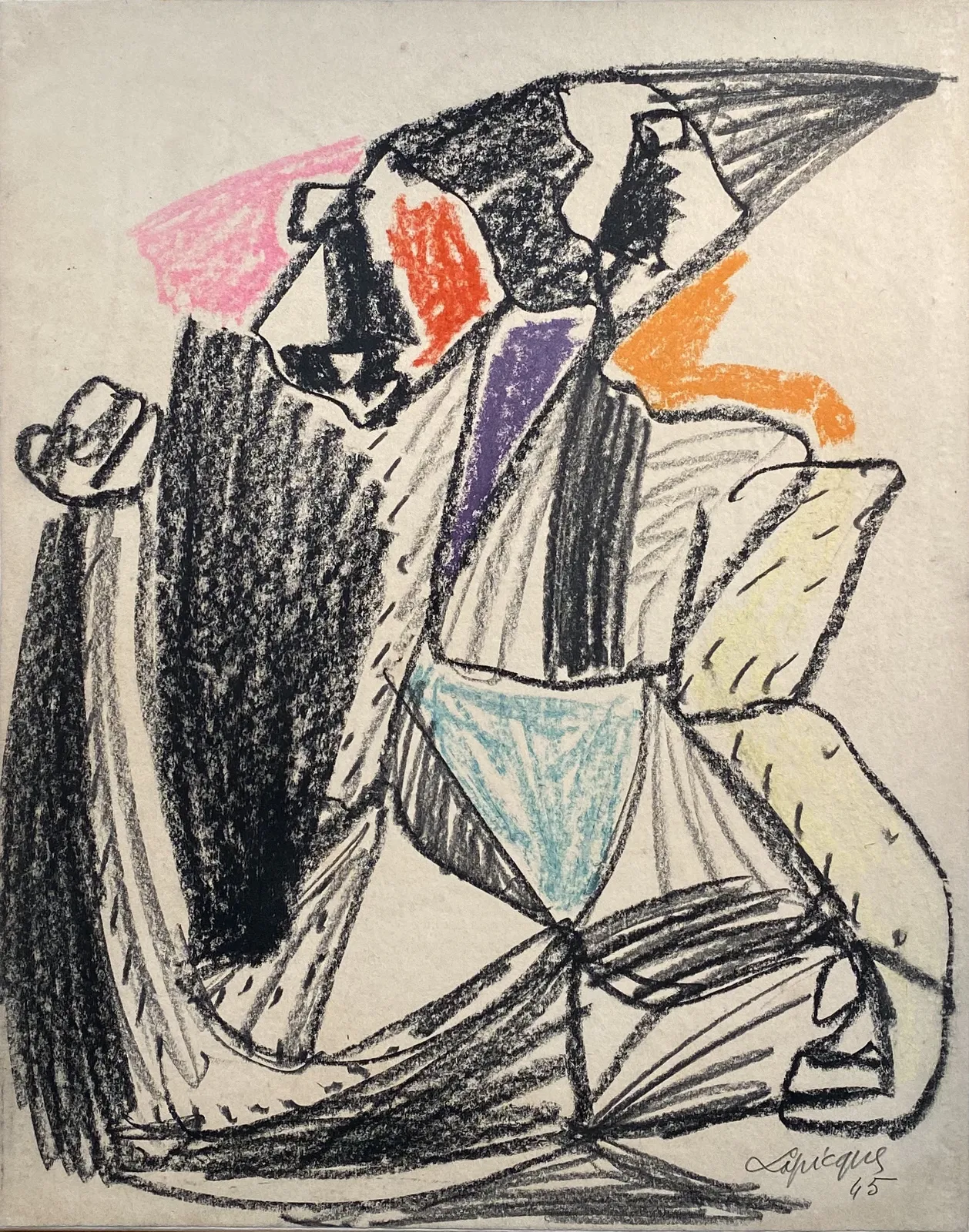 Charles Lapicque, Les Trois Frères, 1945