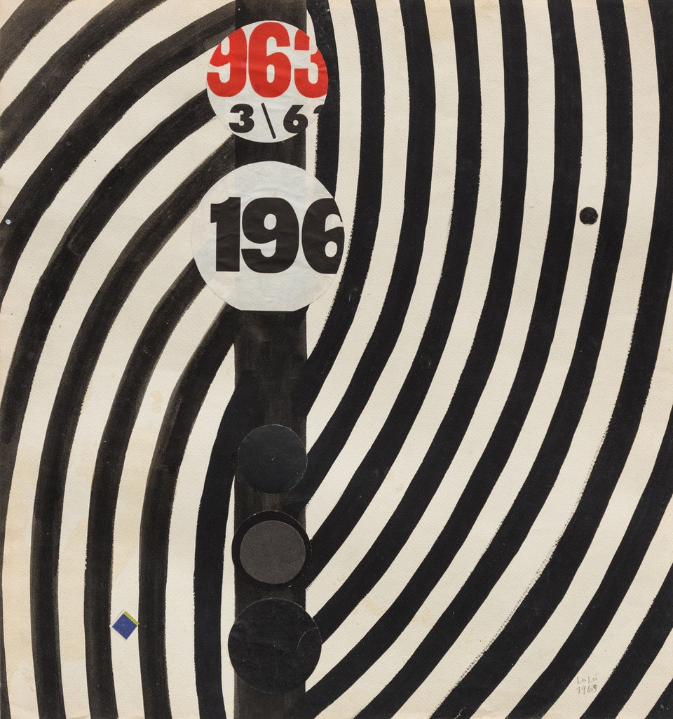 Loló Soldevilla, Dibujo-Collage, 1963