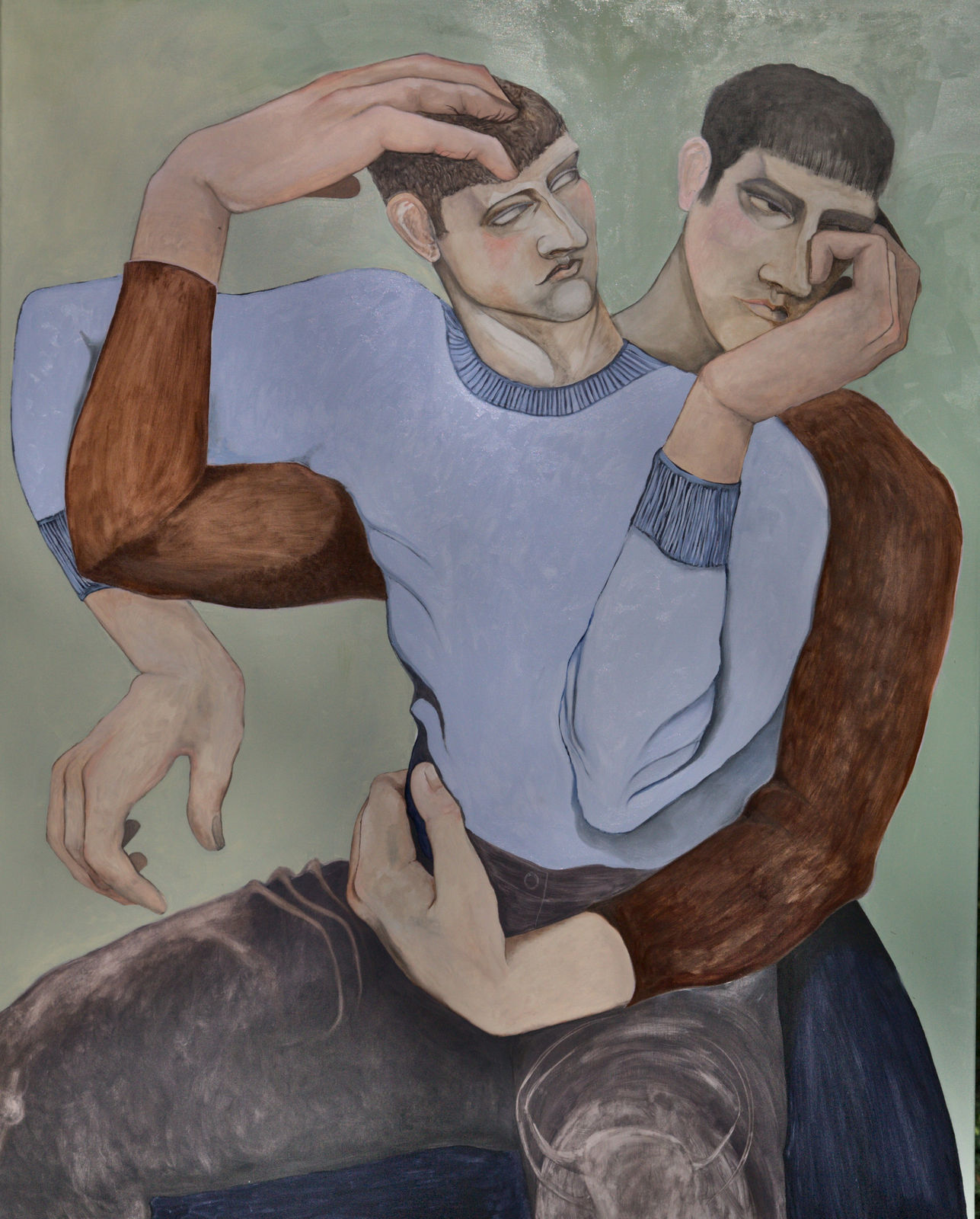 William Brickel, Two figures (Lap), 2020