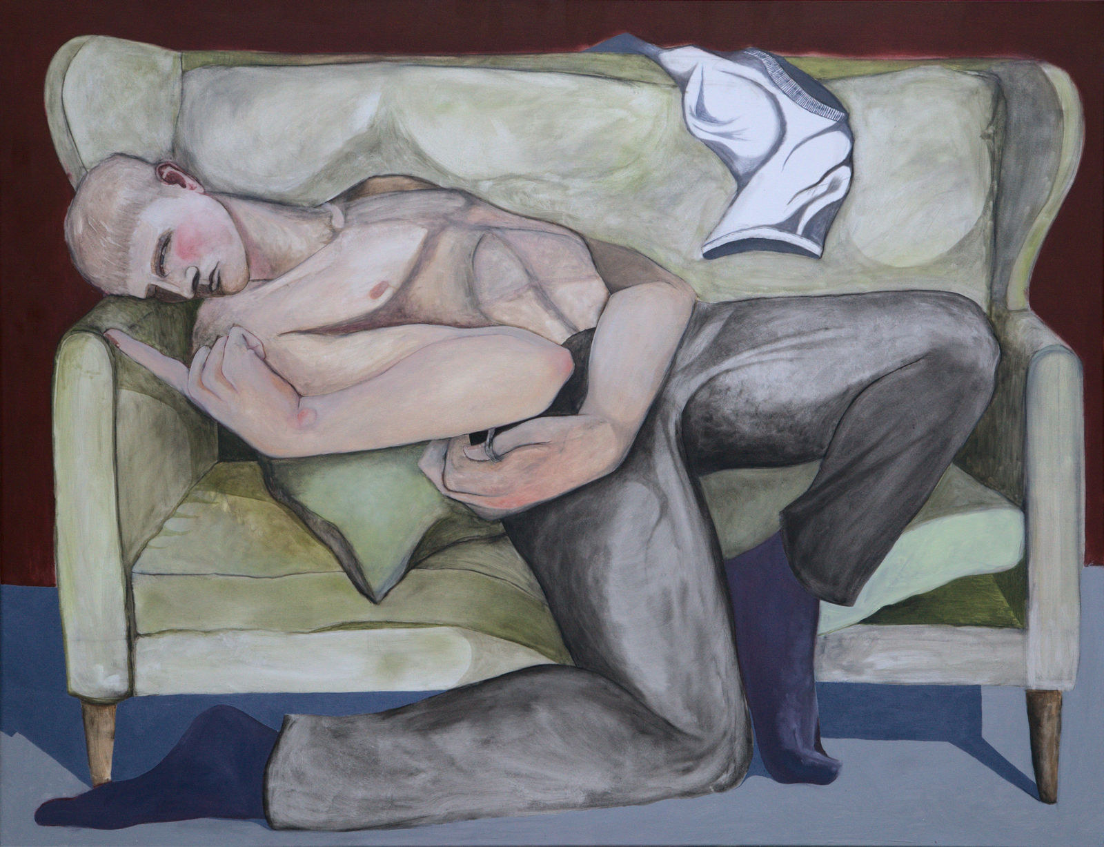 William Brickel, Green Upholstery, 2020