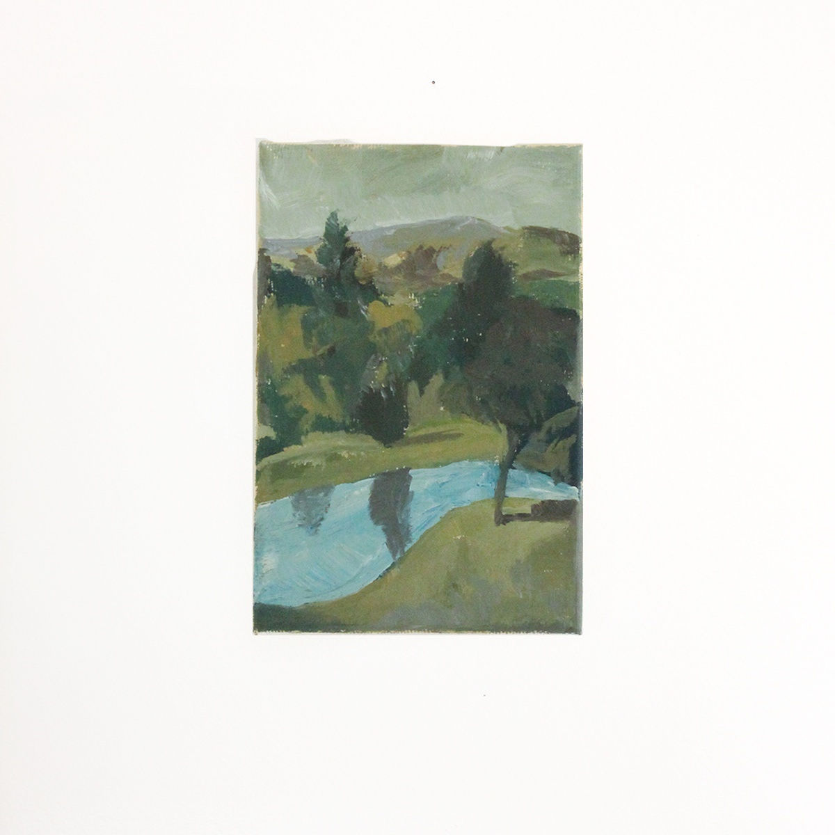 Lucas Rubly, landscape with river, 2024