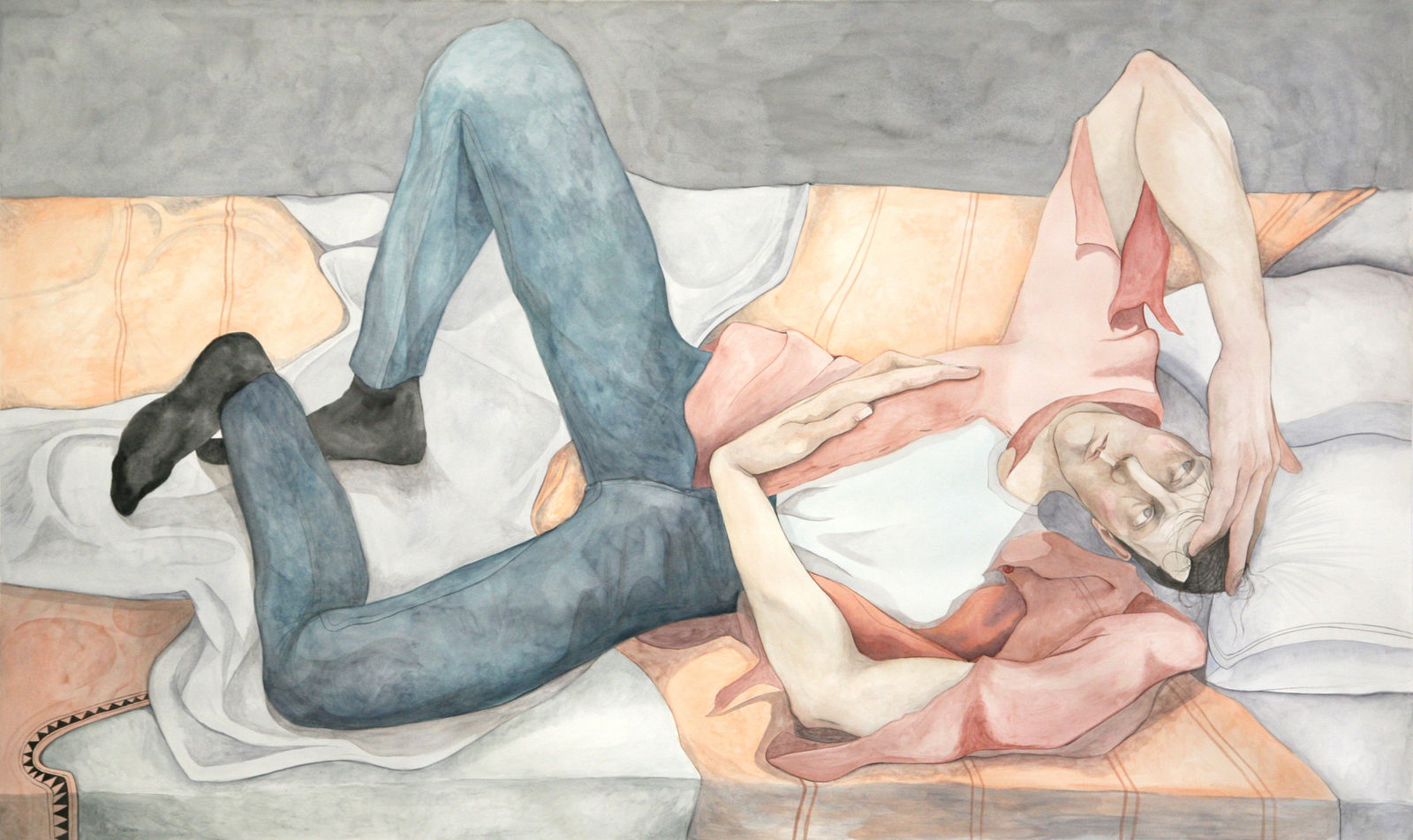 William Brickel, Reclining male figure, 2019