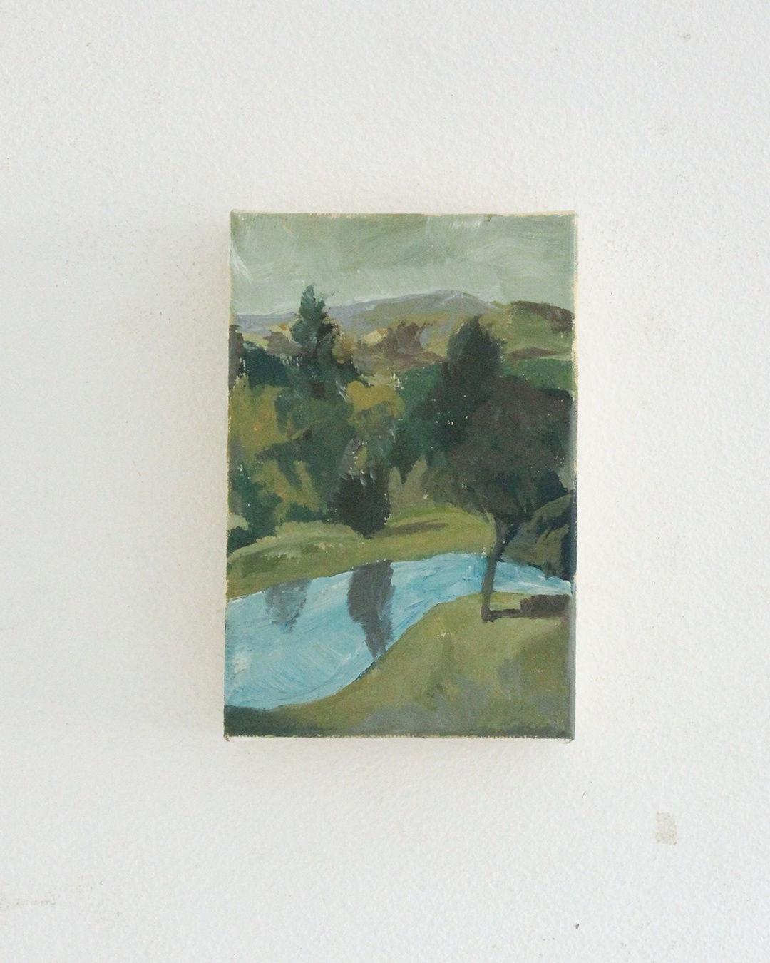 Lucas Rubly, landscape with river, 2024