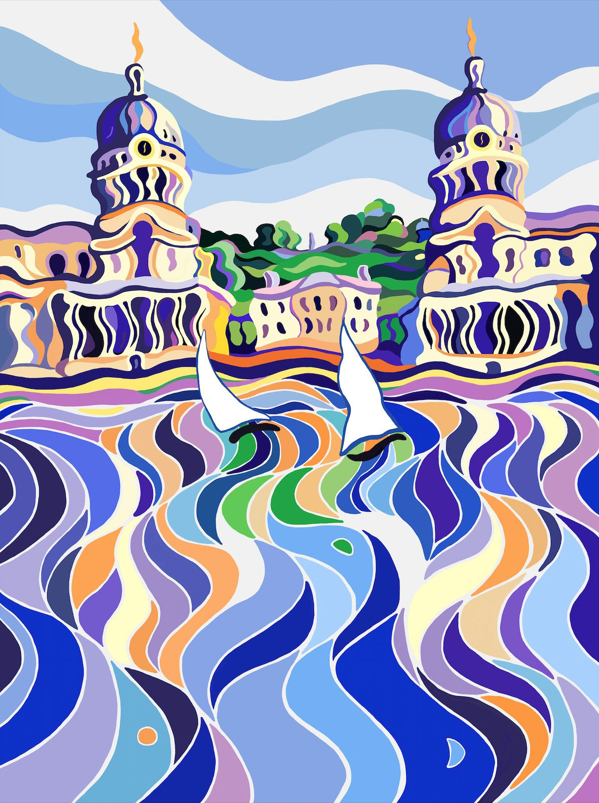 Summer Sailing in Greenwich