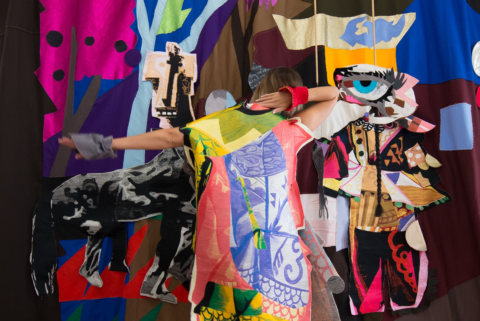 Sally Smart, The Choreography of Cutting Installation performance Photo: Aaron Rees