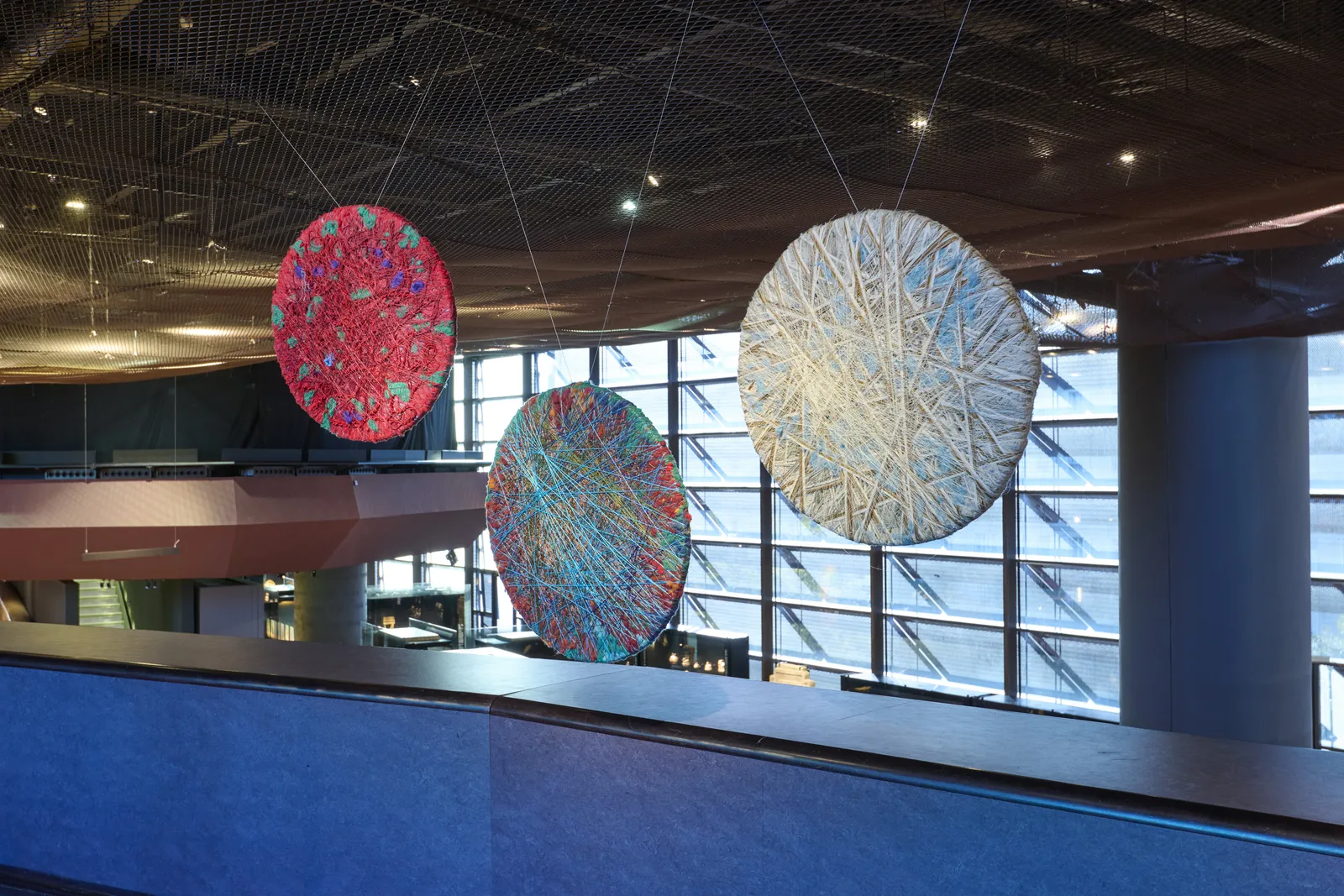 Installation view, A Traveling Thread, Musée du Quai Branly - Jacques Chirac, Paris, France, 2025 © musée du quai Branly - Jacques Chirac. Photos: Léo Delafontaine.