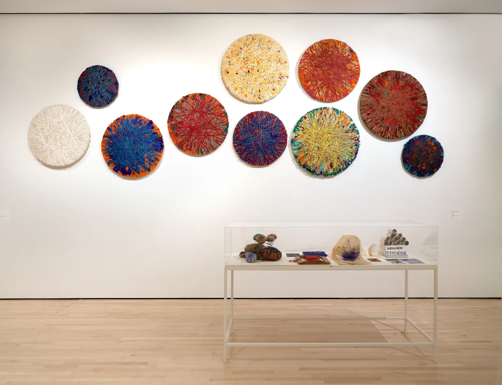 Installation view of New Work: Sheila Hicks at the San Francisco Museum of Modern Art; photo: Don Ross.