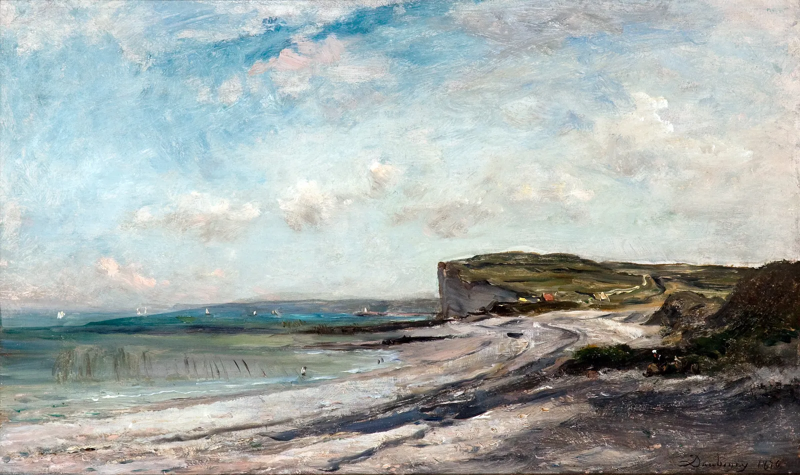 Charles-François Daubigny, Falaises près de Dieppe, 1876